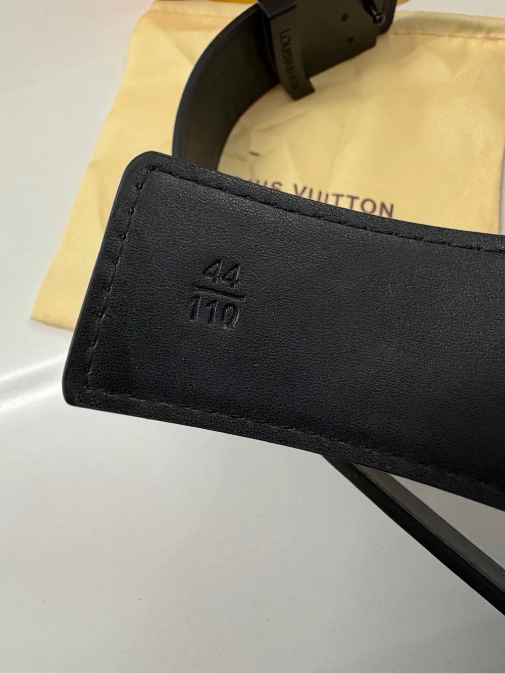 Louis Vuitton Black Monogram Belt